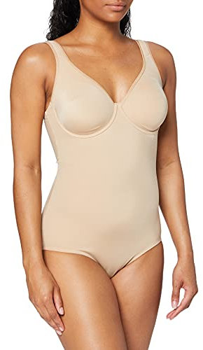 Sassa Damen Formender Body doppelt vorgeformt 00903, Einfarbig, Gr. 90D, Elfenbein (Skin 00428)