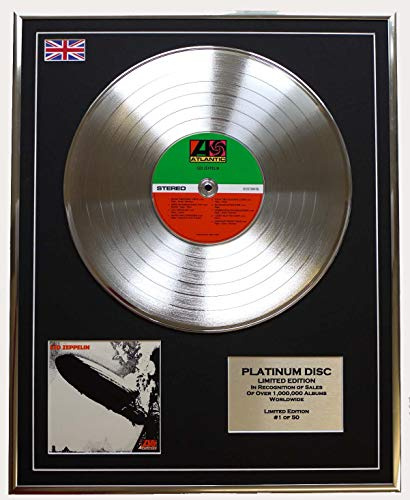 LED ZEPPELIN/Limitierte Edition Platin Schallplatte/LED ZEPPELIN
