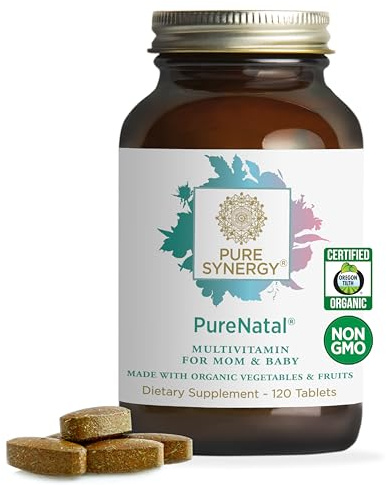 Pure Synergy Purenatal Prenatal Vitamins for Pregnancy 120 Tablets