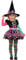 amscan 996994 Child Girls Miss Matched Witch Fancy Dress Halloween Costume (3-4 Years)