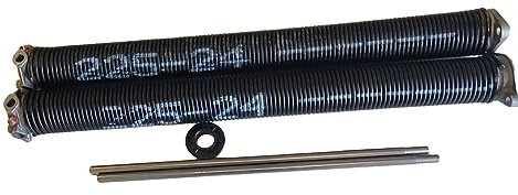 Pair of 225 X 2 X 22 - 36 Garage Door Torsion Springs with Winding Bars (24) by SS