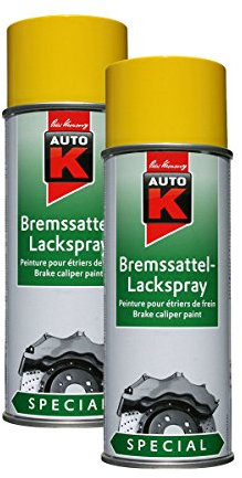 Kwasny 2X 233 075 Auto-K Special Bremssattel-Lackspray Gelb 400ml