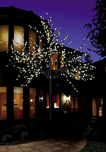 Premium Arbre LED éclairé/Blanc Chaud/différentes tailles/arbre lumineux pour l'intérieur et l'extérieur, 220 cm mit 500 LED, LED
