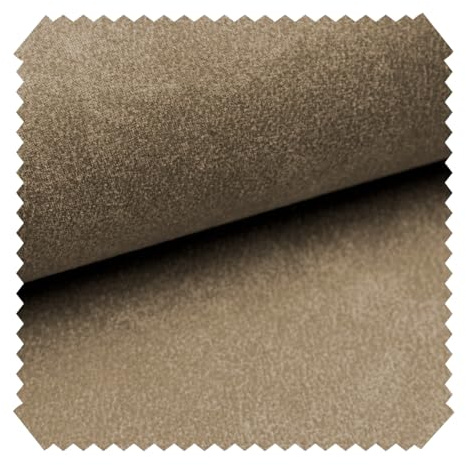 novely® LATHEN Veloursleder in Wildleder-Optik - Möbelstoff mit Rückseitenvlies - Robuster Polsterstoff - Pflegeleichte Meterware 1lfm | Farbe: 02 Dunkelbeige