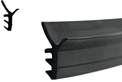 SN-TEC Schiebetürdichtung/Schiebetür Dichtung/Türdichtung SNP-743, Farbe: Schwarz (10 meter)