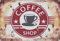 Visario Blechschild Bild Coffee Shop Kaffee 30x20cm 2330 Verschiedene Bilder, Wandbilder und Schilder zur Auswahl.