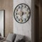 YUN Clock Moderne Stumm Wohnzimmer Wanduhr Handgemachte 3D Metall Große Uhren Dekorative 50 cm Kreative Farbe Schlafzimmer Office Home Restaurant Dekorationen…
