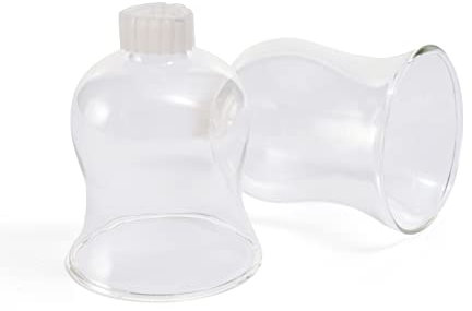 2X Teelichtaufsatz klar 8 cm Glasaufsatz für Kerzenleuchter Kerzenständer Glas Adventskranz Teelichthalter Stabkerzenhalter Kerzenpick 6cm