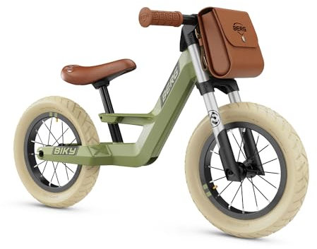 Berg Biky Retro Laufrad ab 2 Jahre, Luftreifen, Magnesiumrahmen, 12 Zoll, Kinderfahrrad Jungen und Mädchen, Sattel höhenverstellbar