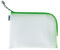 HERMA 20010 Trousse de toilette A5 à fermeture éclair (26 x 20 cm) petite pochette transparente à fermeture zip pour produits cosmétiques, liquides, maquillage, brosse à dents, sac cosmétique, vert