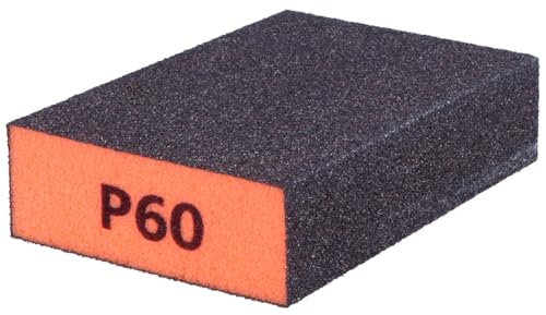 Taco de Lija Espuma Flexible Grano mediano-60 10x6x2cm.