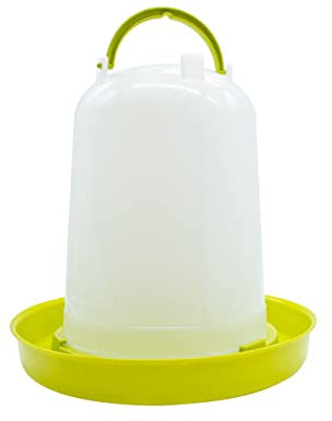 Bebedero Gallinas - Bebedero Aves de Corral Bío de 3 L - Bebedero Eco Fabricado en plástico de Origen Vegetal - Ideal para gallineros sostenibles