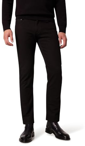 PIONEER AUTHENTIC JEANS Herren Freizeithose Rando | Männer Stoffhose | Regular Fit | Raw/Unwashed Washed | Black raw 6477 9810 | 42W - 34L