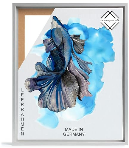 rahmengalerie24 Schattenfugenrahmen 50x50 cm alu für Leinwand Bilderrahmen Keilrahmen für Leinwände aus Holz MDF