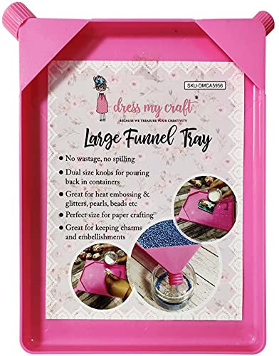 Dress My Craft Large Funnel Tray, 9.84x6.45 inches, Material: Not Specified, Color: Multi