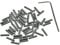 KAISH 50x Metric M3x10 Stainless Steel Guitar Bridge Saddle Height Adjustment Screws for Stratocaster/Telecaster