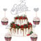 13 Stück 25 Silberhochzeit Caketopper 25 Silver Years Cake Topper Fröhliches Jubiläum Glitzer Herz Kuchen Topper Hochzeitstorte Kuchenstecker Dekoration 25. Geburtstag für 25 Tortendeko