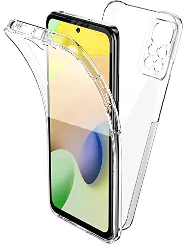 TBOC Coque Compatible avec Xiaomi Redmi Note 11 [6.43] - Housse [Transparent] Complète [Silicone TPU] Full Body [360 Degrés] Intégral Protection Portable Etui Anti Choc Rayures