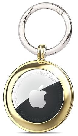 RECKNEY AirTag-Halter für Apple-Schlüsselanhänger, kompatibel mit Apple AirTag, Airtag-Hülle, Apple AirTag für Autoschlüssel, Brieftaschen, Taschen, Gepäck