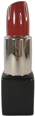 Luxus Deko Figur Vase Lippenstift schwarz rot Silber Lipstick Glamour klein 4