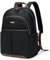GOLF QUALITY Laptop Rucksack 14 Zoll, Rucksack Damen Groß Notebook Backpack Laptoprucksack mit Laptop Fach 13.3L Computertasche für Damen Lehrer Reisen Arbeit Schulrucksack Schwarz