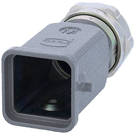 19200031421 Harting Han 3A Tüllengehäuse ohne eingeklebte Dichtung, 1xM25 gerader Kabelabgang, für 1 Bügel (am Unterteil)
