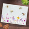 Unique Living Bees & Flowers Glass Worktop Saver Chopping Cutting Board 40x30 cm