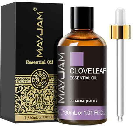 MAYJAM Nelke Ätherisches Öl 30ML, Nelkeöl für Diffusor, Luftbefeuchter, DIY, Home,Wardrobes