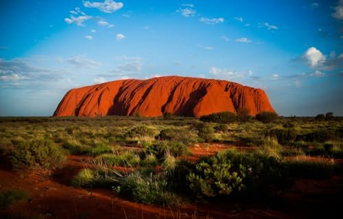GUOHLOZ Puzzle 1000 Teile,Puzzle für Erwachsene, Impossible Puzzle, Geschicklichkeitsspiel für die ganze Familie, Puzzle-Geschenk, Australien, Mount Uluru, Ayers Rock, 75x50cm