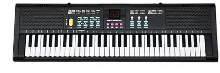 electronic-keyboards 61 Keys Musical Keyboard Professiona Synthesizer Mini Piano For Electronic Organ Music (Color : Bk)