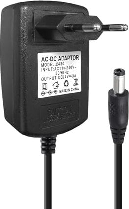 SUCIKORIO Adaptador Corriente 24V 3A 72W Cargador Universal AC 220V DC 24V Power Adapter Fuente de Alimentación Conector Jack 5.5x2.1mm Transformador para Electrónica, Equipos Electrónicos