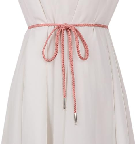 WENLOOY Damen und Mädchen, Boho-Gewebe, Baumwolle, geflochten, Taillengürtel, Wickelgürtel, Stoffgürtel für Kleid, Hosen
