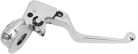 Leva frizione e supporto di montaggio cromato per Harley Davidson Sportster 883 1200 Softail Dyna Electra Glide Road King Fat Boy Night Train Street Bob