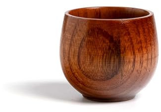 Knnuey Tazza in legno massello tazza in legno massello acqua tè tazza per cucina soggiorno D