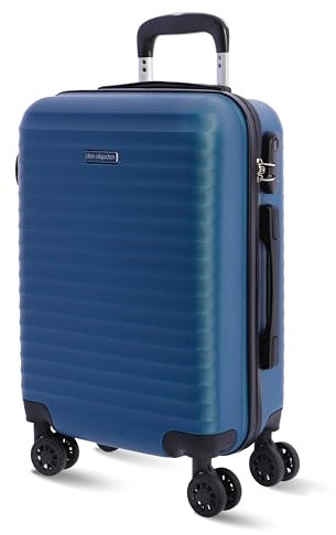 DON ALGODON - Maletas de Viaje Cabina - Maleta 55x40x20 - Maletas de Viaje - Maleta de Cabina Resistente Ryannair - Trolley Equipaje para Avion con 4 Ruedas de 360º y candado (Azul)