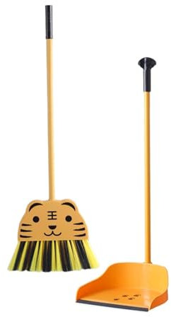 EHJRE Set de Limpieza de Juguete para niños, Mini Escoba y recogedor, Juego de Limpieza Infantil, diseño para Crear, Ideal para niños y niñas, Juego de imitación, versátil.
