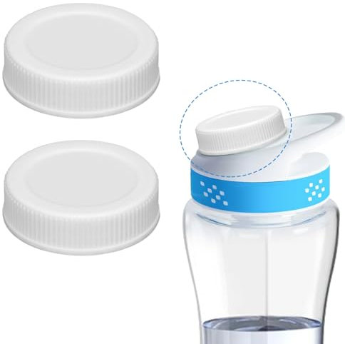 YOUSHARES Pack of 2 Replacement Lids for Cirkul Water Bottles, Keeper Caps Compatible with Cirkul 12oz, 22oz, 32oz, 42oz, Stainless Steel & Plastic Water Bottles
