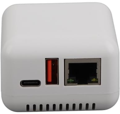 USB 2.0 Netzwerkdruckserver, USB Druckserverunterstützung Bis zu 256 GB, LAN Druckfreigabeserver für XP für Android für Linux 3.4 (EU-Stecker 100-240 V)