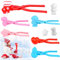 GuKKK Schneeballzange, Schneeball Former, 6 Stück Sandball Schneeball Clip, Schneeball Maker Spielzeug, Schneespielzeug Kinder, Schneeballformer, Outdoor Spielzeug für Kinder zum Spielen im Schnee
