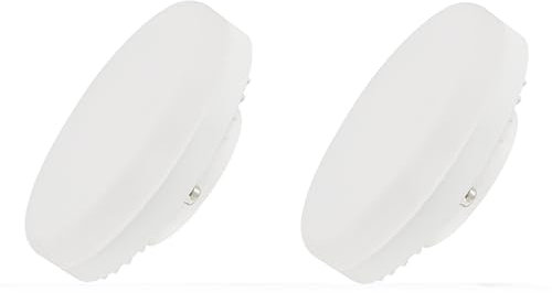 ADAKAT Pack de 2 bombillas LED GX53 de 5 W, luz blanca cálida, 3000 K
