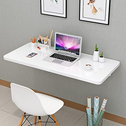 Robuster, faltbarer Tisch für kleine Räume, Küche, Waschküche, Restaurant, 90 x 40 cm, Weiß