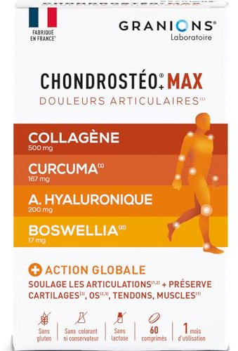 Granions - Chondrosteo Max - Collagene Marin -Douleurs Articulaires - 60 Cp