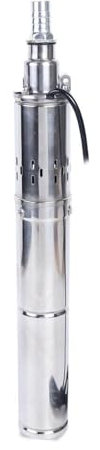 EDEDE Solar Water Pump, Solar Water Pump Deep Well Submersible Pump Bore Hole Deep Well Irrigation Water Pump 5m³/h for Ponds, Garden, Fish Tank(180W-12V)