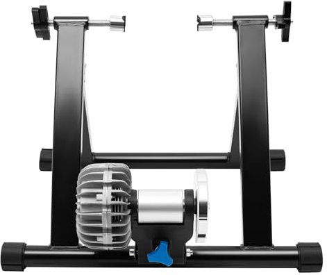 Allenatore a rulli per bicicletta, per interni, pieghevole, 26-29, per bici da 26-29 e bici da 700C come mountain bike e bici da corsa