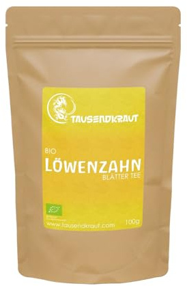 Löwenzahnblätter Tee BIO (100g) Löwenzahnblätter geschnitten & getrocknet – aus kontrolliert biologischem Anbau – naturbelassen & aromatisch von Tausendkraut