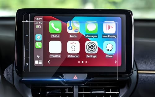 BSTW Compatible con Toyota Yaris Cross 2021-2025 & Toyota Aygo X 2022-2025 Protector de pantalla, para Toyota 9 Smart Connect Display Navegación Protector de pantalla de vidrio templado 9H
