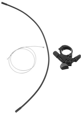 Sosoport Fernbedienung für Vorderradgabel aus Aluminiumlegierung, 1 Satz | Schwarz, für Mountainbike Gabeln und Frontgabeln, Ersatzteil mit Kabelsteuerung, Präzise Anpassung