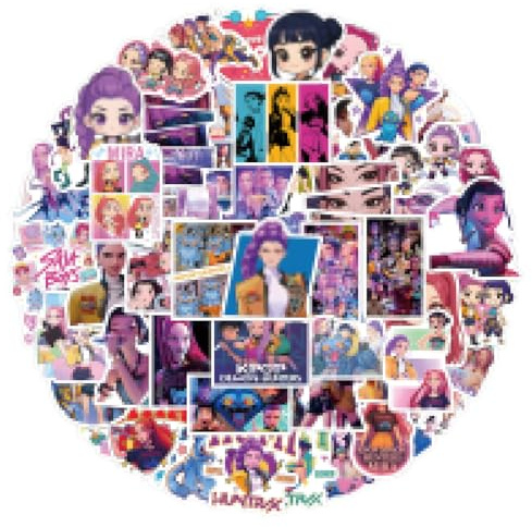 110 Stück Sticker Set, Wasserdichte Anime Merch Stickers, Coole Anime Filme Aufkleber, Inspired Aufkleber, für Laptop Gepäck Party Supplies, Jugendliche und Erwachsene