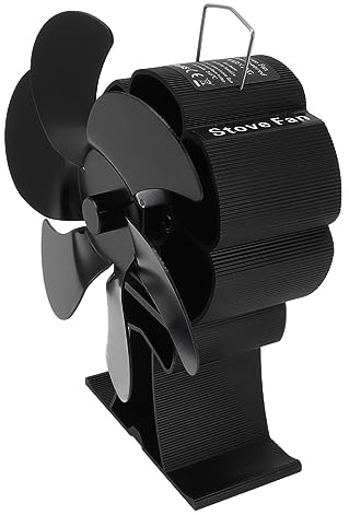 Eminchu 6 Heat Powered Stove Fan, Fireplace Fan, Heat Distribution Tool with Dissipation Function, Ideal for Fireplaces, Kerosene & Heating Equipment