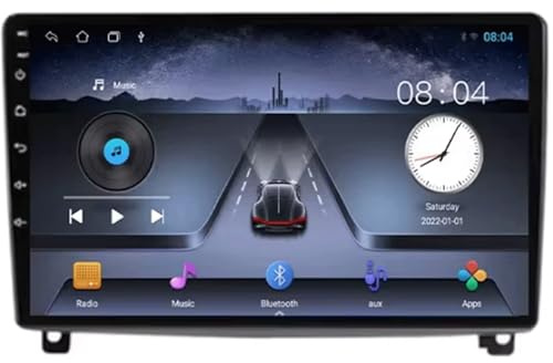 2 DIN Radio para Peugeot 407 1 2004-2011 9 Inches Android 15 Android Auto FM Am Bluetooth USB para, 8 Core 6G+128G